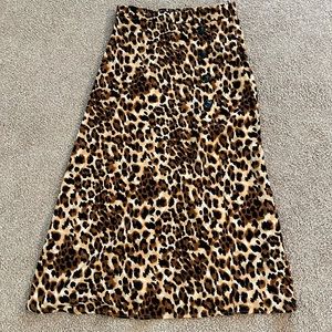 Cheetah print skirt